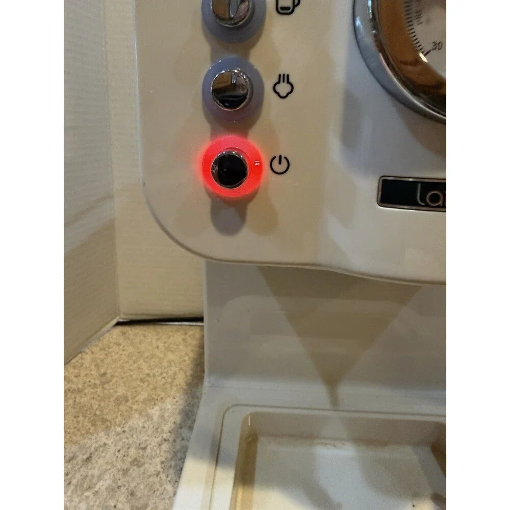 Lafeeca Espresso Machine LF-EC-2118-UL White Untested Missing Portafilter